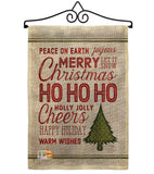 Christmas Wishes Words - Christmas Winter Vertical Impressions Decorative Flags HG114178 Made In USA