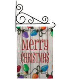 Bright Merry Christmas - Christmas Winter Vertical Impressions Decorative Flags HG114185 Made In USA