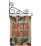 Bright Merry Christmas - Christmas Winter Vertical Impressions Decorative Flags HG114185 Made In USA