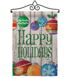 Colorful Ornament Holidays - Christmas Winter Vertical Impressions Decorative Flags HG114186 Made In USA