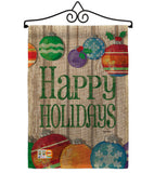 Colorful Ornament Holidays - Christmas Winter Vertical Impressions Decorative Flags HG114186 Made In USA