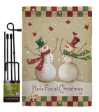 Have Fun at Christmas - Christmas Winter Vertical Impressions Decorative Flags HG114187 Made In USA