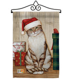 Christmas Kitty - Christmas Winter Vertical Impressions Decorative Flags HG114192 Made In USA