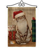 Christmas Kitty - Christmas Winter Vertical Impressions Decorative Flags HG114192 Made In USA