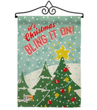 Christmas Bling It On - Christmas Winter Vertical Impressions Decorative Flags HG114196 Made In USA