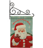 Sweet Home Santa - Christmas Winter Vertical Impressions Decorative Flags HG114200 Made In USA