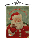 Sweet Home Santa - Christmas Winter Vertical Impressions Decorative Flags HG114200 Made In USA