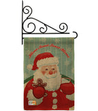 Sweet Home Santa - Christmas Winter Vertical Impressions Decorative Flags HG114200 Made In USA