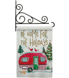 Home For Holidays - Christmas Winter Vertical Impressions Decorative Flags HG114201 Made In USA