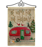 Home For Holidays - Christmas Winter Vertical Impressions Decorative Flags HG114201 Made In USA