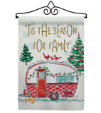 Season For Family - Christmas Winter Vertical Impressions Decorative Flags HG114202 Made In USA