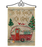 Season For Family - Christmas Winter Vertical Impressions Decorative Flags HG114202 Made In USA