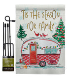 Season For Family - Christmas Winter Vertical Impressions Decorative Flags HG114202 Made In USA