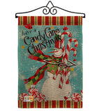 Candy Cane Christmas - Christmas Winter Vertical Impressions Decorative Flags HG114205 Made In USA