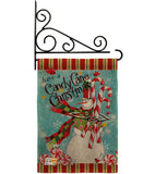 Candy Cane Christmas - Christmas Winter Vertical Impressions Decorative Flags HG114205 Made In USA