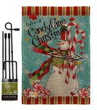 Candy Cane Christmas - Christmas Winter Vertical Impressions Decorative Flags HG114205 Made In USA