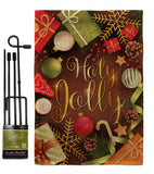 Have A Holy Jolly - Christmas Winter Vertical Impressions Decorative Flags HG114221 Made In USA