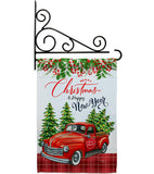 Christmas Happy New Year - Christmas Winter Vertical Impressions Decorative Flags HG114230 Made In USA