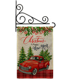 Christmas Happy New Year - Christmas Winter Vertical Impressions Decorative Flags HG114230 Made In USA