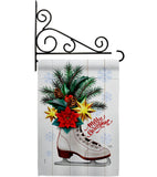 Christmas Skates - Christmas Winter Vertical Impressions Decorative Flags HG114245 Made In USA