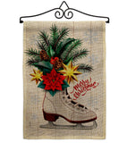 Christmas Skates - Christmas Winter Vertical Impressions Decorative Flags HG114245 Made In USA