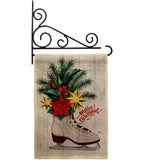 Christmas Skates - Christmas Winter Vertical Impressions Decorative Flags HG114245 Made In USA