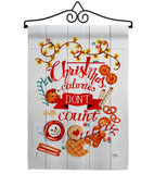 Christmas Calories - Christmas Winter Vertical Impressions Decorative Flags HG114246 Made In USA