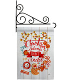 Christmas Calories - Christmas Winter Vertical Impressions Decorative Flags HG114246 Made In USA