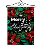 Merry Poinsettia - Christmas Winter Vertical Impressions Decorative Flags HG114248 Made In USA