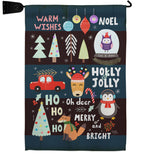 Christmas Gathering - Christmas Winter Vertical Impressions Decorative Flags HG114253 Made In USA