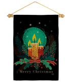 Christmas Candle Lights - Christmas Winter Vertical Impressions Decorative Flags HG114257 Made In USA