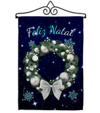 Vela Feliz Navidad - Christmas Winter Vertical Impressions Decorative Flags HG120016 Made In USA