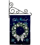 Vela Feliz Navidad - Christmas Winter Vertical Impressions Decorative Flags HG120016 Made In USA