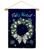 Vela Feliz Navidad - Christmas Winter Vertical Impressions Decorative Flags HG120016 Made In USA