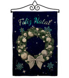 Vela Feliz Navidad - Christmas Winter Vertical Impressions Decorative Flags HG120016 Made In USA