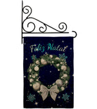 Vela Feliz Navidad - Christmas Winter Vertical Impressions Decorative Flags HG120016 Made In USA