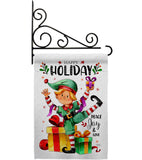 Elf Holiday - Christmas Winter Vertical Impressions Decorative Flags HG120019 Made In USA