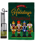 Nutcracker Holiday - Christmas Winter Vertical Impressions Decorative Flags HG120021 Made In USA