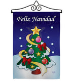 Felíz Navidad - Christmas Winter Vertical Impressions Decorative Flags HG120028 Made In USA