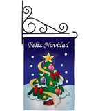 Felíz Navidad - Christmas Winter Vertical Impressions Decorative Flags HG120028 Made In USA