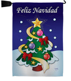 Felíz Navidad - Christmas Winter Vertical Impressions Decorative Flags HG120028 Made In USA