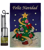 Felíz Navidad - Christmas Winter Vertical Impressions Decorative Flags HG120028 Made In USA