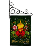 X'mas Candles - Christmas Winter Vertical Impressions Decorative Flags HG130297 Made In USA