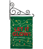 Christmas Glow - Christmas Winter Vertical Impressions Decorative Flags HG130432 Made In USA