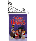 Christmas Carol - Christmas Winter Vertical Impressions Decorative Flags HG137101 Made In USA