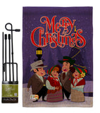 Christmas Carol - Christmas Winter Vertical Impressions Decorative Flags HG137101 Made In USA