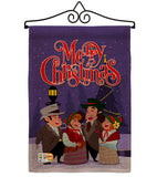 Christmas Carol - Christmas Winter Vertical Impressions Decorative Flags HG137101 Made In USA