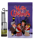 Christmas Carol - Christmas Winter Vertical Impressions Decorative Flags HG137101 Made In USA