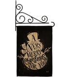 Very Merry - Christmas Winter Vertical Impressions Decorative Flags HG137267 Made In USA
