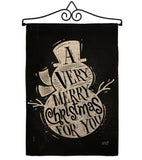 Very Merry - Christmas Winter Vertical Impressions Decorative Flags HG137267 Made In USA